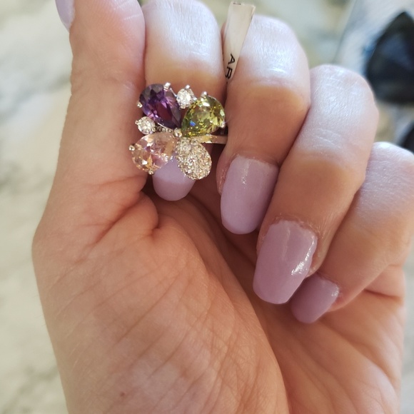 Fashion jewelry 18k gold plated flower ring - Picture 2 of 4